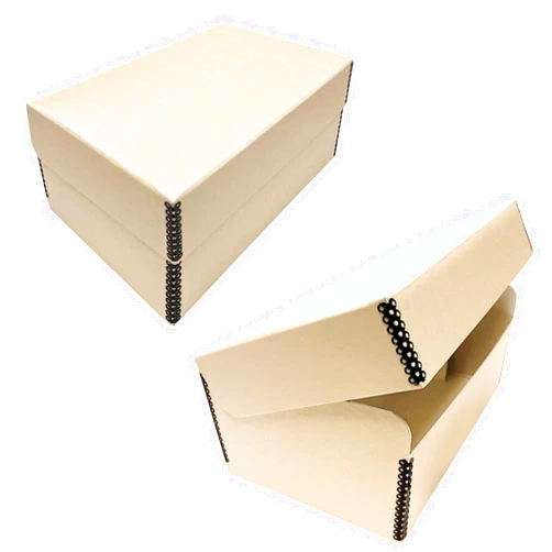 Lineco, Tan Hinged Lid Photo Box 5.5