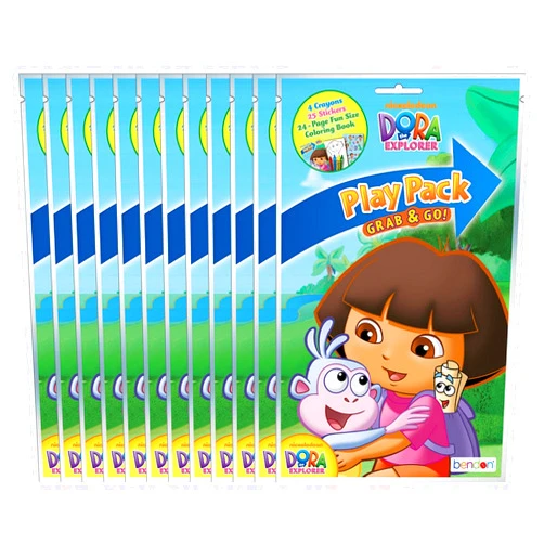 Bendon Dora The Explorer Grab & Go Play Packs (Pack of 12)