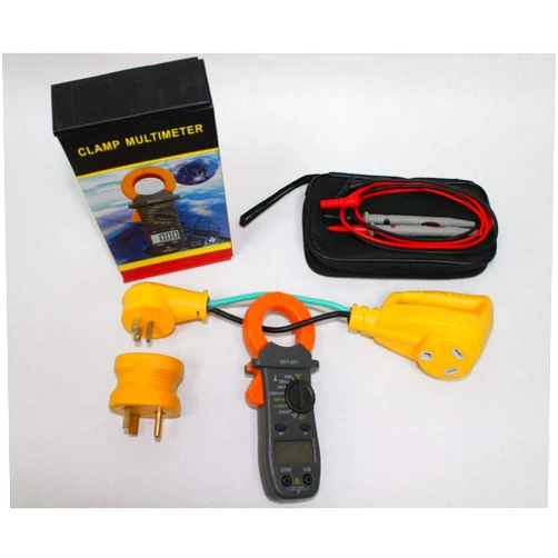 HollandElectronics.us Extech 30 AMP AC Current 110 Volt RV or Generator Line Splitter for Clamp Meter Electrical Separator with Meter.