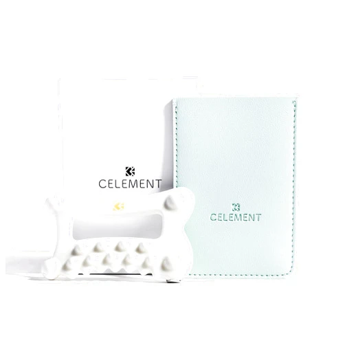 Celement Face & Body Ceramic Gua Sha Tool - Premium Skin Sculpting and Massage Tool for Facial Contouring, Lymphatic Drainage, and Therapy to Lift, Tight, and Decrease Muscle Soreness & Swelling