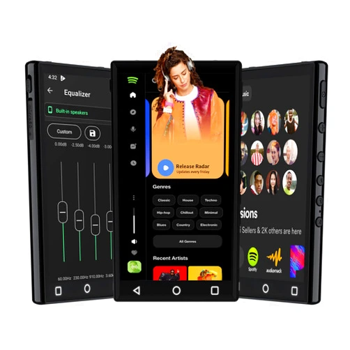 YFFIZQ 16GB MP3 Player with Bluetooth and WiFi,4.3