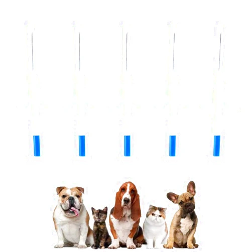 FOXCUP 5 Pack Pet Microchip, ISO11784/ISO11784/FDX-B Pet ID Tags, 15 Bit Microchip Dog for Animal/Pet/Dog/Cat/Pig 1.25 X 7mm
