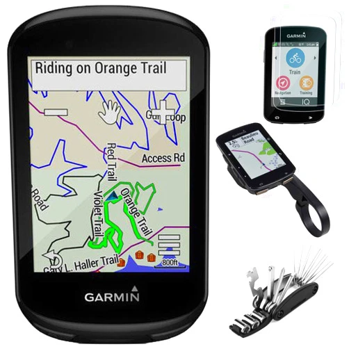 Garmin 010-02061-00 Edge 830 GPS Cycling Computer Bundle with Screen Protector, Scratch Resistant Tempered Glass, Bike Mount Edge GPS Series and 16-in-1 Multi-Function Bike Tool Kit