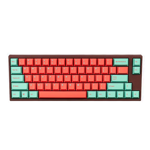 Leopold x MK FC660M Vapor 65% Double Shot PBT Mechanical Keyboard (Cherry MX Silent Red)