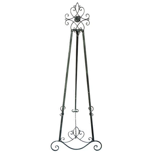 Designstyles Decorative Metal Easel Stand – Adjustable Floor Display for Art Pieces, Signs, Mirrors and Chalk/Dry Erase Boards - 61