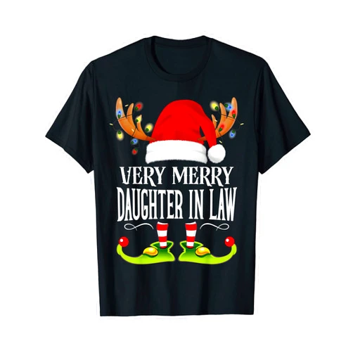 99 Gifts Funny Matching Xmas PJS Shirts For Family Very Merry X-Mas Daughter in Law Matching Christmas T-Shirt
