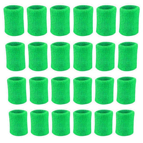 RilexAwhile Sports Cotton Wrist Sweatbands (12 Pairs)
