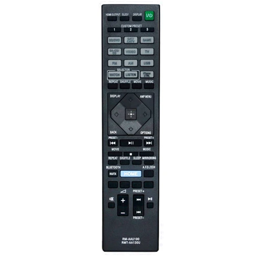ZdalaMit RM-AAU190 RM-AA130U Replacement Remote Control Commander fit for Sony Home Theatre Audio Video AV Receiver STR-DH750 STR-DN1060 STR-DH550 STR-DN860 STRDH750 STRDN1060 STRDH550 STRDN860