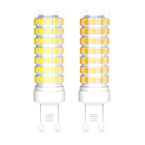 SZKOV 2-Pack G9 LED Bulb 8W G9 Bi Pin Base Non-Flicker 360°Beam Angle AC110V-130V for Home Lighting,Chandelier,Ceiling Fan,Under Cabinet 800LM 80W Equivalent Halogen Bulb Warm White 3000K