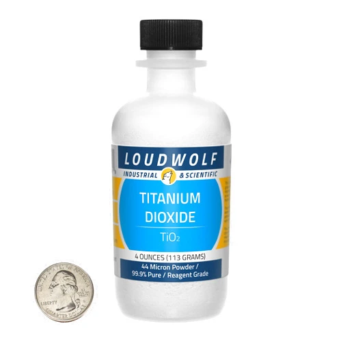 Loudwolf Titanium Dioxide/Fine Powder / 4 Ounces / 99.9% Pure