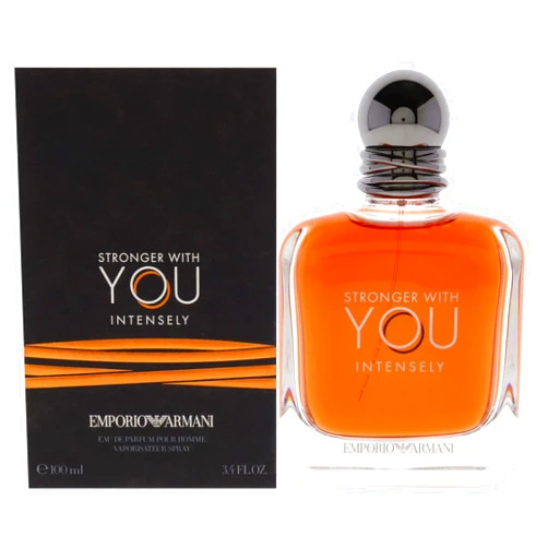 ARMANI Beauty GIORGIO ARMANI Emporio Stronger With You Intensely for Men Eau De Parfum, Clean, 3.4 Fl Oz