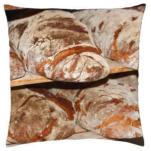 LESGAULEST Throw Pillow Cover (18x18 inch) - Farmer Bread Bread Loaf of Bread Baker Vespers