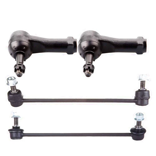ROADFAR Outer Tie Rod End Stabilizer Links Fit 2005-2009 For Chevrolet Equinox 2006-2009 For Pontiac Torrent 2002-2007 For Saturn Vue Front Suspension Set of 4