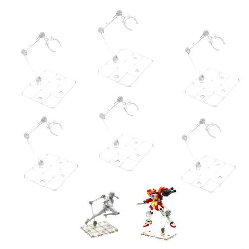TSY TOOL 6 Pcs of HG144 Action Figure Stand, Display Holder Base, Doll Model Support Stand Compatible with 6