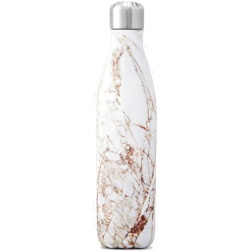 S'well Steel Water Bottle-25 Calacatta Gold-Triple-Layered Vacuum-Insulated Containers Keeps Drinks Cold for 48 Hours and Hot for 24-BPA-Free-Perfect for the Go, 25 fl oz