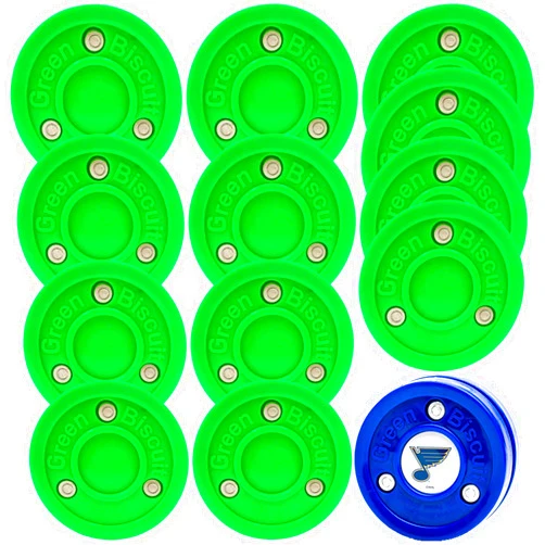 Green Biscuit Green 12 Pack Passers, Smart- NHL Puck/GB Sticker