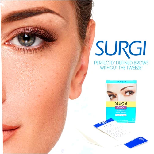 Surgiwax Surgi Wax Eyebrow Ready To Use Wax Strips 28 Strips, 2 Pack