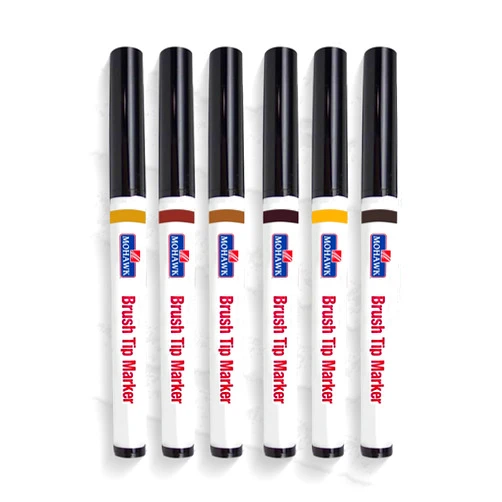 Mohawk Finishing Products Wood Stain Brush Tip Markers Furniture Touch Up Kit, Assorted Colors ‎M265-2202, 6 Pack