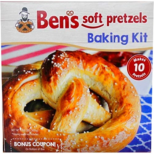 Generic Amish Inspired Ben's Soft Pretzels Make At Home Pretzel Kit, 1 Dry Baking Kit