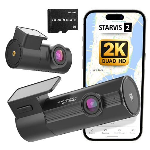 BlackVue Elite 8-2CH Dash Cam – Dual 2K QHD Front & Rear with STARVIS 2, Dual HDR, Smart Parking Mode, Event Detection, GPS, G-Sensor, USB-C