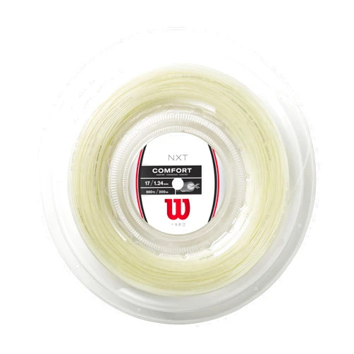 WILSON NXT 17 Tennis String - 200m Reel, White