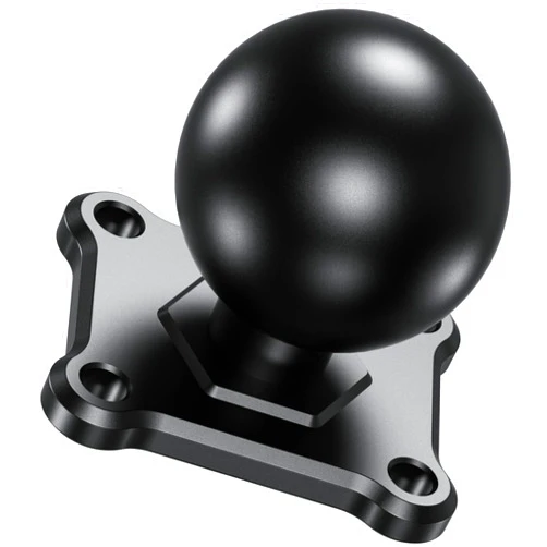 BRCOVAN 1.5'' Ball Mount Base with Aluminum Alloy 4-Hole AMPS Square Plate, Compatible with RAM Mounts C Size 1.5 Inch Ball Double Socket Arm