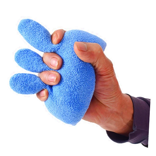 Clobeau Finger Contracture Grips Cushion, Cone with Finger Separator Hand Grip Patients Palm Grips, Hand Contracture Cushions with Elastic Band, Anti Stick Hand Finger Aid Protector for Bedridden Elderly Care