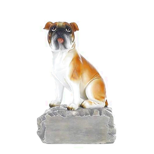 Decade Awards Bulldog Trophy - 6 Inch Tall | Engraved Bulldog Mascot Award - Customize Now