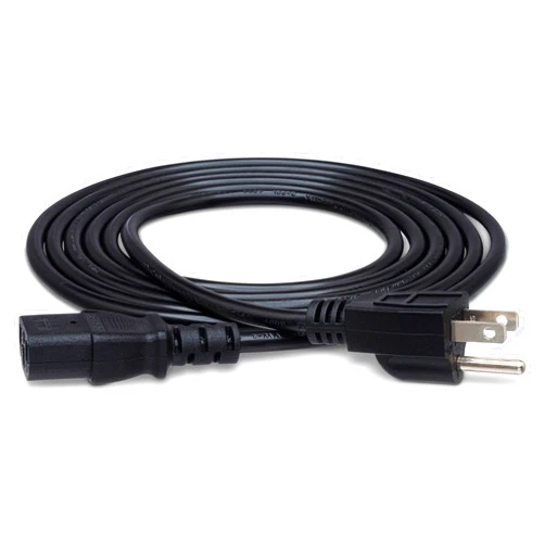 Hosa PWC-148 IEC C13 to NEMA 5-15P Power Cord, 8 Feet