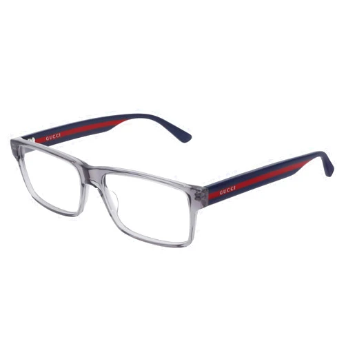 Gucci Web GG0752O 003 Eyeglasses Men's Grey/Blue Full Rim Optical Frame 56mm