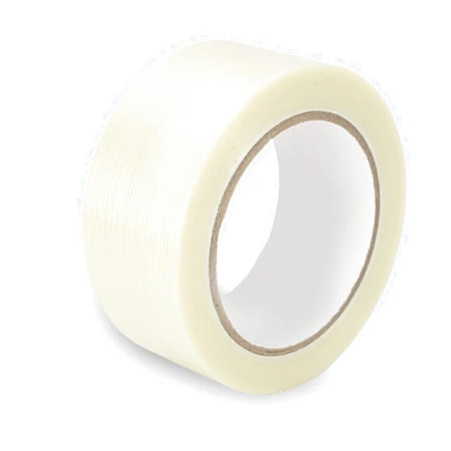 YUMIERO Mono Filament Strapping Tape 5.4Mil x 2Inch x 30yds, Heavy Duty Transparent Reinforced Fiberglass Packing Tape