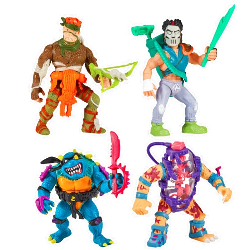 Teenage Mutant Ninja Turtles Classic Mutant 4-Pack Bundle by Playmates Toys