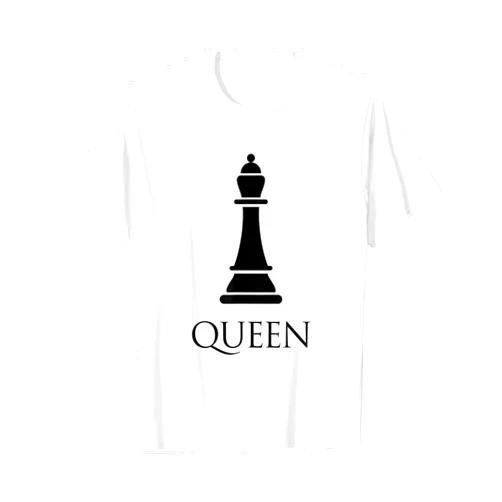 Simple Matching Halloween Costume Chess Game Queen Chess Piece Game Matching Simple Halloween Costume T-Shirt