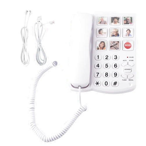 Cechoayuu LD‑858HF Battery-Free cordlessseniors Senior dragonne Telephone Portable Phones elde