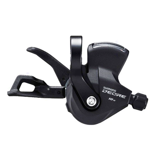 SHIMANO Deore SL-M4100-R Right Shift Lever - 10-Speed, RapidFire Plus, Optical Gear Display, Black