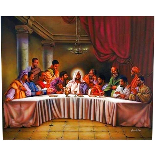 ClubLany African American Last Supper Perfect for Fun Brain Puzzle Lovers Vibrant Illustrations and Quality Pieces Great Gift Idea Wooden Puzzle 1000 Pieces
