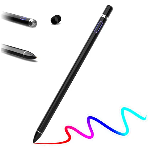 Buteny Stylus Pen for Touch Screens, Digital Pencil Active Pens Fine Point Stylist Compatible with iPhone iPad Pro Air Mini and Other Tablets Black