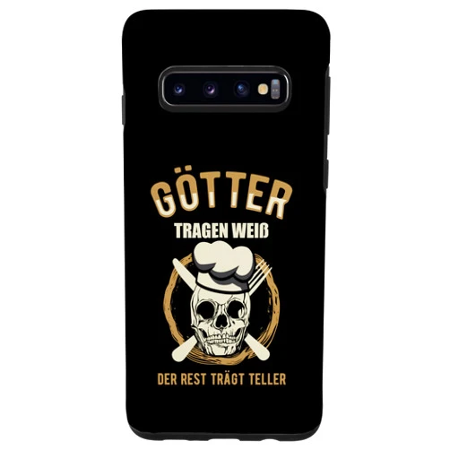 Götter tragen Weiß der Rest trägt Teller für Köche Galaxy S10 Götter tragen Weiss die Rest wears plates for chefs Case