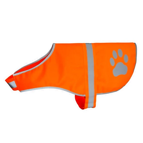 Hiado Dog Reflective Vest High Visibility Safety Jacket for Walking Running Hiking to Keep Dogs Visible Safe from Cars and Hunting Accidents Orange XL+