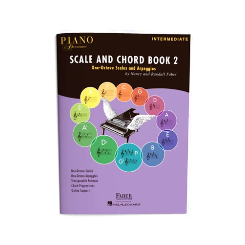 By Nancy Faber (Author), Randall Faber (Author) Piano Adventures: Scale and Chord Book 2 - One-Octave Scales and Arpeggios | Finger Patterns Technique Exercises for Intermediate Students | Piano Sheet Music Songbook for Practice | Faber Piano Book