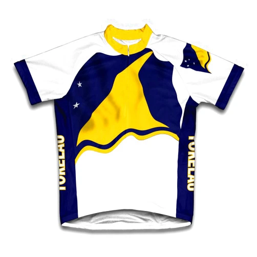 ScudoPro Tokelau Flag Short Sleeve Cycling Jersey for Men