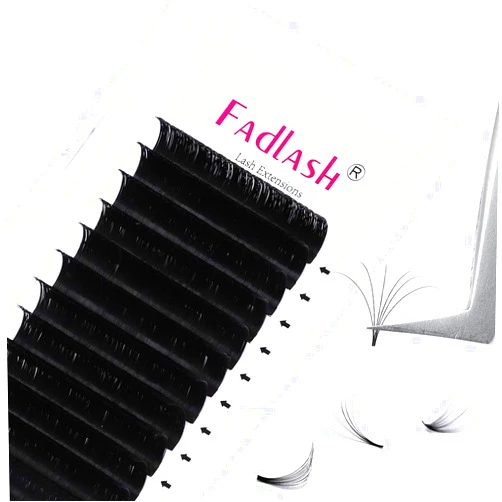 FADLASH Volume Lash Extensions FADLASH Easy Fan C/D/DD Curl Self Fanning Eyelash Extensions 3D~10D 0.05 0.07mm Easy Fanning Volume Lashes (0.07-C, 18mm)