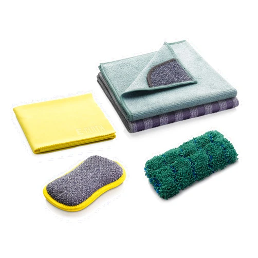 E-Cloth Inc. E-Cloth Kitchen Essentials Cleaning Set, 3 Microfiber Cloths + 1 Washing Up Pad + 1 Kitchen Dynamo, 5 Piece Set
