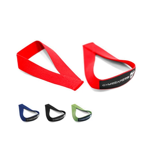 Gymreapers Olympic Lifting Straps for Weightlifting, Snatch, Clean, Powerlifting, Strongman, Deadlifts - Durable Cotton with Reinforced Stitching (Pair)