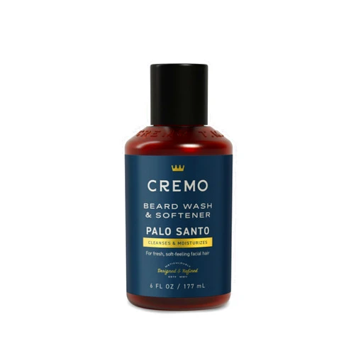 Cremo Palo Santo (Reserve Collection) Beard Wash & Softener, Moisturizes, Styles and Reduces Beard Itch for All Lengths of Facial Hair, 6 Fluid Oz