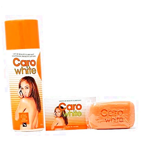 Caro White Combo 2 (Lotion 10.14oz + Soap 6.3oz) 2 Piece Set