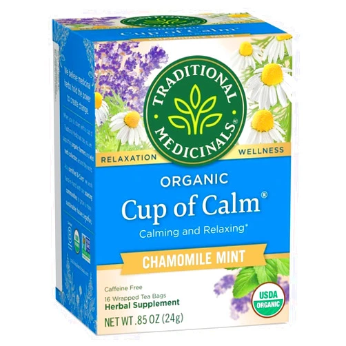 Traditional Medicinals Organic Cup of Calm Herbal Tea, 16 ct