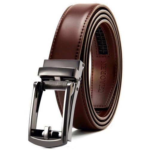 CHAOREN Mens Dress Belt - Ratchet Belt Leather 1 1/4