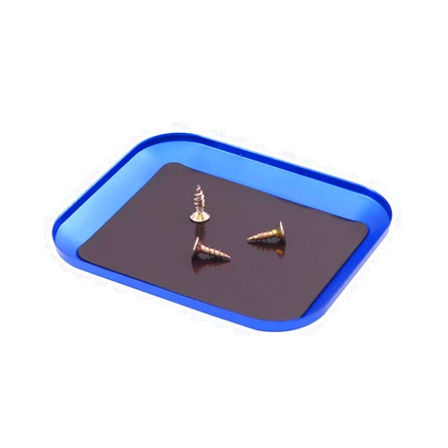 OliRC 1pc Alloy Screw Tray Model Screw Disk with Magnetic Pad in Blue RC Necessary Repair Tools(C92-1)