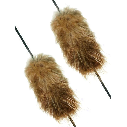 THREE ARCHERS 2pcs String Silencer Traditional Archery Bowstring Dampeners Beaver Balls to Reduce Vibration and Noise for All Archery Bow